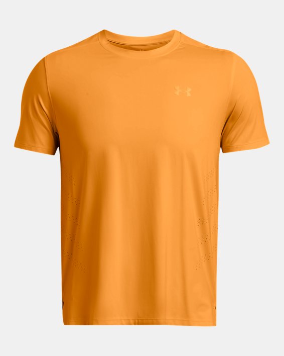เสื้อแขนสั้น UA Launch Elite สำหรับผู้ชาย in Orange image number 3